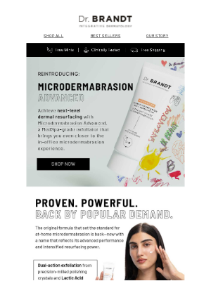dr. brandt Skincare - Reintroduction: Microdermabrasion Advanced
