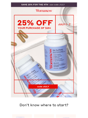 Womaness - 25% off for the 4th💥