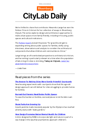 The Atlantic - Bloomberg CityLab wins a Pulitzer Prize