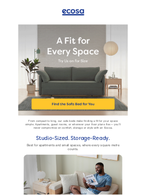 Ecosa (Australia) - What's the secret to our sofa beds?