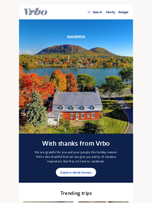 VRBO - Happy Thanksgiving from Vrbo!