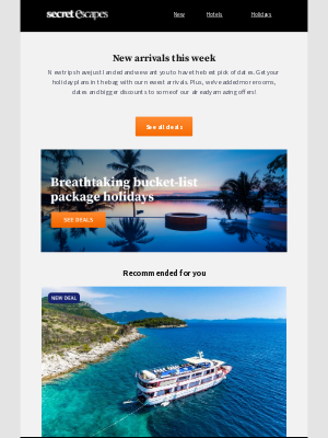 Secret Escapes (United Kingdom) - The world is your oyster!
