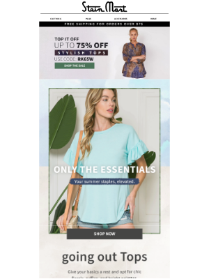 Stein Mart - Up to 75% Off Summer Essentials!