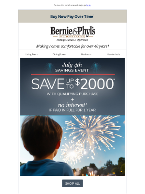 Bernie & Phyl's Furniture - 🎇 July 4th Savings Event 🎇 Save up to $2000* 🎇