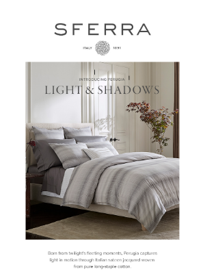 SFERRA - Light & Texture: Introducing Perugia
