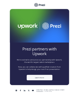 Prezi - Announcing: Prezi + Upwork