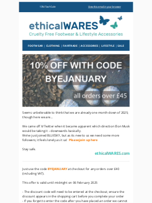 ethicalwares - 10% Discount - Something for the Weekend?