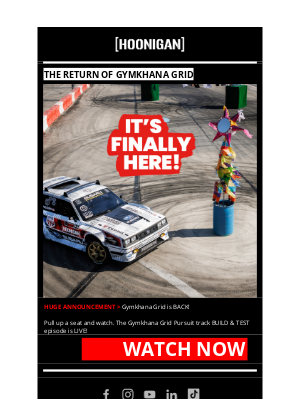 Hoonigan - Stop What You're Doing. Grid is BACK.