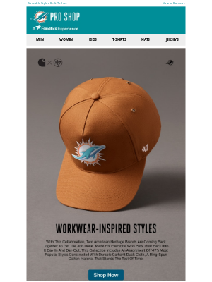 Miami Dolphins - Introducing The All New Carhartt By '47 Collection >>