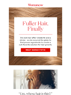 Womaness - Fuller hair, finally