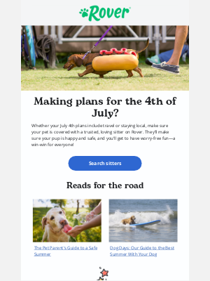 Rover.com - Hot dog! It’s almost July 4th