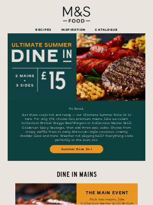 Marks and Spencer (United Kingdom) - Our Ultimate Summer Dine In is here