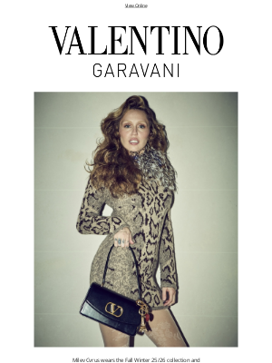 Valentino - Miley Cyrus carries the Valentino Garavani Vain bag