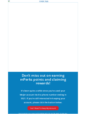 Meijer - Did You Forget About Your Meijer Account?