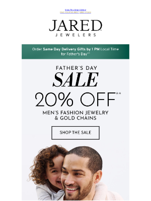 Jared - 20% Off** Men’s Fashion Jewelry & Gold Chains