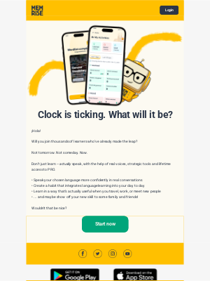 Memrise - Reminder: 6 hours left