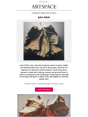 Artspace - Presenting John Folchi's new series of paintings, Leaf