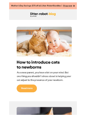 Litter-Robot - Tips to safely introduce cats and newborns