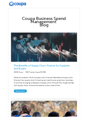 Weekly BSM Update: Coupa Spend Management Blog