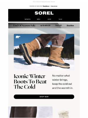 SOREL - Winter, meet your match