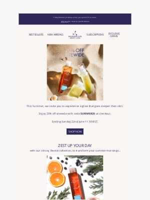 Aromatherapy Associates - 20% Off Sitewide is here! ☀️
