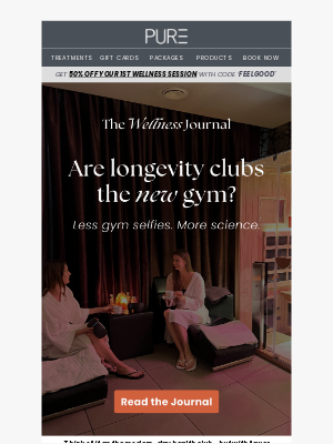PURE Spa & Beauty - Gym memberships are out. Here's what’s in...