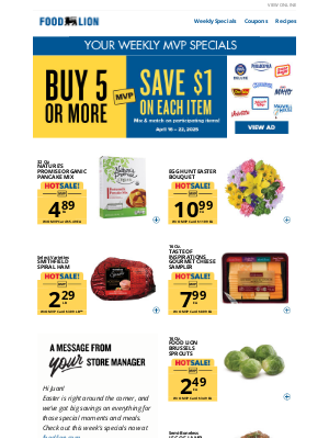 Food Lion - Your MVP Weekly Specials have arrived!