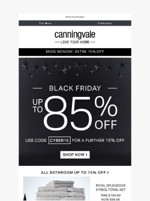 Canningvale (Australia) - Save up to 85% off plus your secret code is inside 🤫