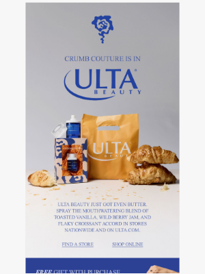 Snif - CRUMB COUTURE IS IN ULTA BEAUTY.