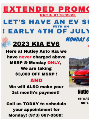 Kia Motors - RE:RE: EV6 REBATE SPECIAL