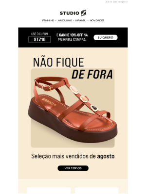 Studio Z (Brazil) - 🏆Mais vendidos de agosto