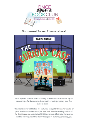 Once Upon A Book Club - Check out our September Tween Theme! 🔍📚