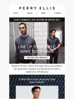 Perry Ellis - New Arrivals, New Patterns