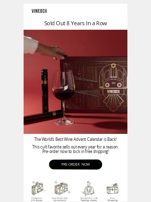 VINEBOX - Sold out 8 years in a row