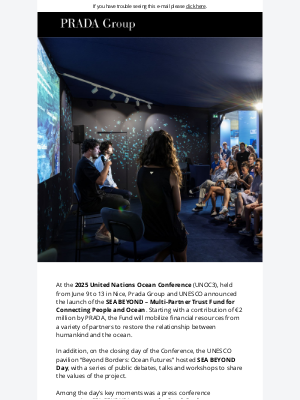 Prada - SEA BEYOND AT THE 2025 UNITED NATIONS OCEAN CONFERENCE