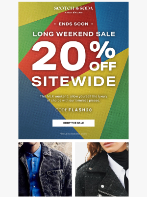 Scotch & Soda - Unlock 20% Savings – This MLK Weekend Only!