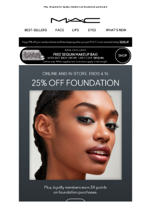 MAC Cosmetics - 25% OFF the sheer coverage foundations you love ❤️…