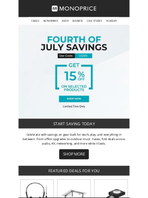 Monoprice - 🎉 Fourth of July Deals Just Dropped