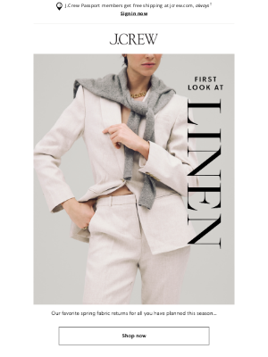 J.Crew - Our first look at linen