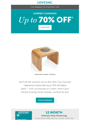 Lovesac - Up to 70% Off in Our Biggest Summer Clearance Yet.