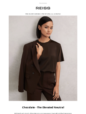 Reiss (United Kingdom) - Chocolate - The Elevated Neutral