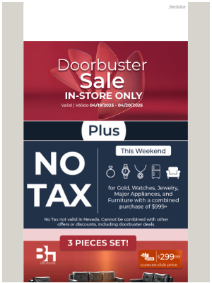 Curacao - 🚨 Doorbuster Deals + NO TAX end TODAY! 🚨