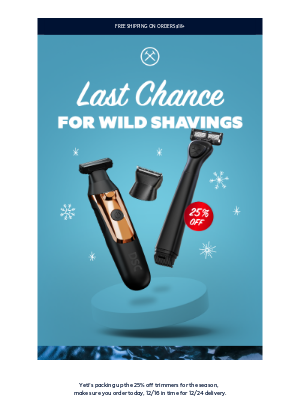 Dollar Shave Club - Want 25% off trimmers?