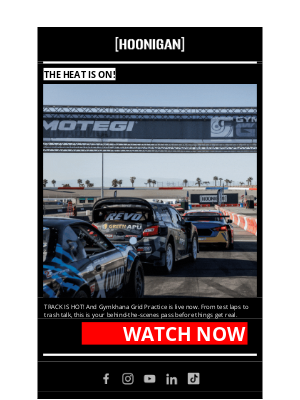 Hoonigan - IT’S HAPPENING: GYMKHANA GRID KICKOFF