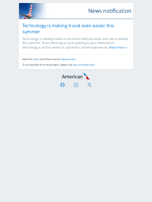 American Airlines - Technology is making travel even easier this summer