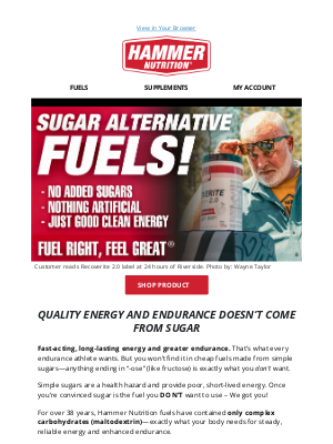 Hammer Nutrition - Sugar Alternative Fuels