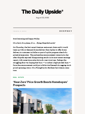 The Daily Upside - Home Prices Chill Out
