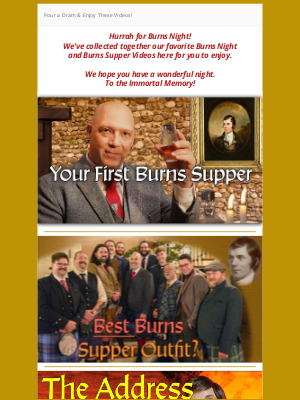 USA Kilts - Burns Night Is Coming!