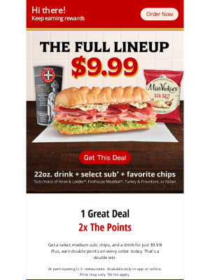 Firehouse Subs - A Combo Deal with a Bonus!
