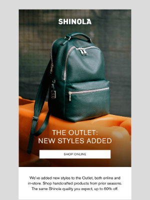 Shinola - The Outlet - New Styles Added